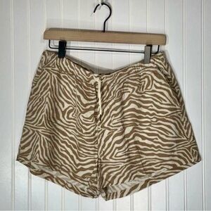 DANDY DEL MAR The Gaucho Zebra Shorts Men’s XL Linen Retro Resort Coastal UNISEX